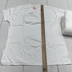 Hanes Shirt Mens XL White Tagless Cotton Crewneck Tee 7 Pack Ultimate Basic