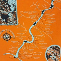 Nantahala Shirt M Bright Orange Outdoor TN Smoky Mountains Pidgeon River Casual