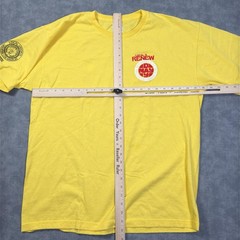 Bayside Shirt Mens XL Yellow IBEW Local 11 May Day BBQ Cornhole Graphic Tee