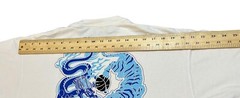 The Nike Tee Chinese Dragon Vs Tiger T-shirt Size Medium White Blue Short Sleeve