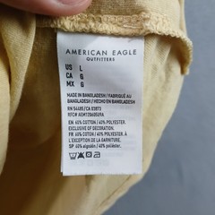 American Eagle Outfitters Super Soft Icon T Shirt Mens Large Yellow Standard Fit