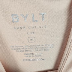 BYLT Drop Cut Lux T-Shirt Mens Medium Stretch Lightweight Short Sleeve Pullover