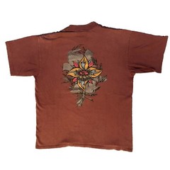 Vintage 90s Gotcha Double-Sided Graphic Maroon Single Stitch Neck Tee XL