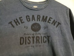 Vintage NYC Garment District Fashion Design Sewing Art T-Shirt Adult M Y2k 1994