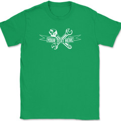 Mechanic Your Text Here Custom T-Shirt Personalized Car Truck Tee