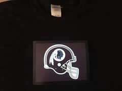 Redskins LED Shirt NFL Sound-Activated Lights Up LED T-Shirt ALL SIZES Wireless