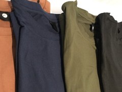 Men’s Long Sleeve T-shirts Oversized XL Army Green, Black, Blue, Brown