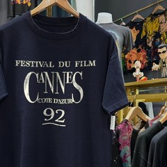 1992 Cannes Film Festival Aged T-Shirt Black M