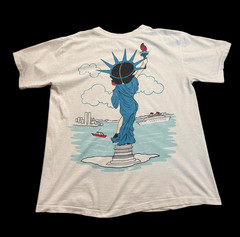 Remake VTG Betty Boop Statue Of Liberty New York City T-Shirt PA11767