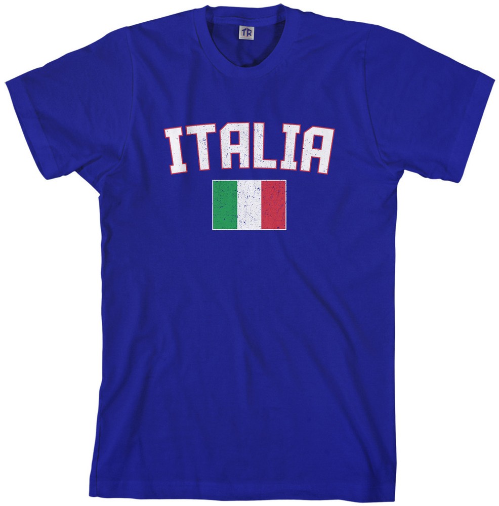 Threadrock Men’s Italia Flag T-shirt italy rome italian soccer