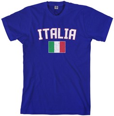 Threadrock Men’s Italia Flag T-shirt italy rome italian soccer