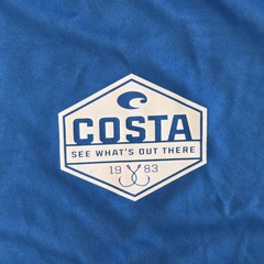 Costa Del Mar -See What’s Out There- Blue Short Sleeve Polyester Shirt Men’s XXL