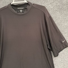 Nike Golf Shirt Mens Sz L Black Crewneck Vintage Y2K Short Sleeve