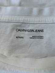 Calvin Klein Jeans Brooklyn Bridge Graphic T-Shirt Mens XL White Red NYC