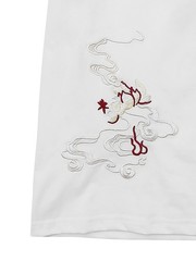 Niepce Japanese Streetwear Embroidery T-shirt Rebirth of the Phoenix Graphic Tee