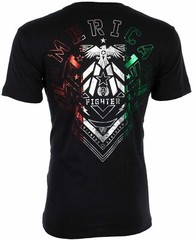 AMERICAN FIGHTER Men’s T-Shirt KENDELTON Athletic Black Biker MMA S-4XL