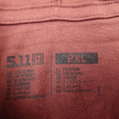 NEW 5.11 Tactical Shirt Mens 2XL Red Hooded Long Sleeve Hoodie Graphic Logo Tee