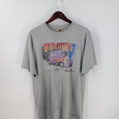 Vtg Fruit Of The Loom Hot August Nights 2001 15th Anniversary T-Shirt Gray XL