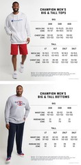 Champion Big & Tall Men’s Jersey Pocket T-Shirt, Sizes LT – 6XL, Color Options