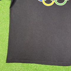 Vintage 2000s Official Olympics USA Sports Black T-Shirt Y2K Men’s XL – 24.5×29