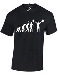 Evolution Of Weightlifter Funny Weights Gym Training Unisex T-Shirt