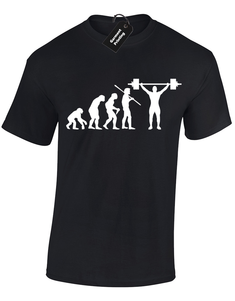 Evolution Of Weightlifter Tee Funny Gym Training Cool Unisex T-Shirt