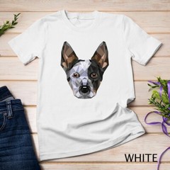 Geometric Blue Heeler Australian Cattle Dog Zip Tee Unisex T-shirt