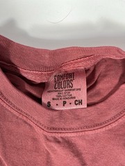 3 Comfort Colors Brick Red Adult Small Cotton Crew neck Heavyweight T-Shirts