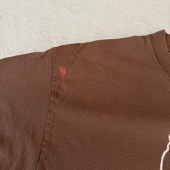 VTG Y2K Clear Vision Drama Co. T-Shirt Bears Love Mean Kids Biblical Sz L Brown