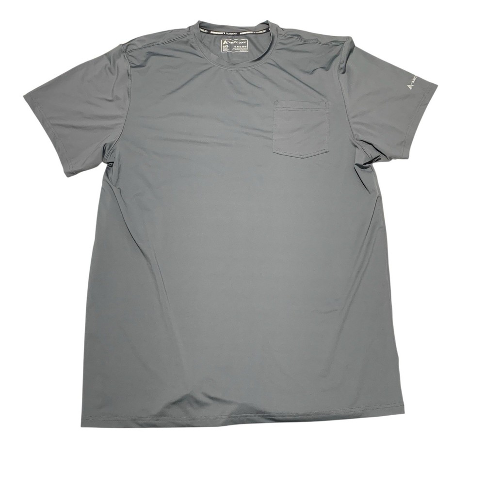 Arctic Cool T-Shirt Mens 2XL Storm Grey Vortex Vent Stretch Pocket AC2518