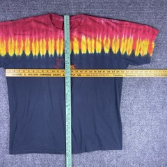 Hand Dyed by Sundog Men’s Graphic T Shirt Size XXL Black Red Yellow Dog Graphic