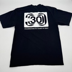 Los Angeles Apparel eBay 30th Anniversary T-Shirt Mens M Black Heavyweight 6.5oz