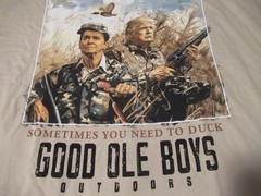 Trump Reagan T Shirt Duck Hunt Size 2XL NWOT Good Old Boys Presidents Hunting