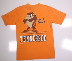 Vintage 1993 90s Tennessee Volunteers Taz Tasmanian Devil T-Shirt Jostens Medium