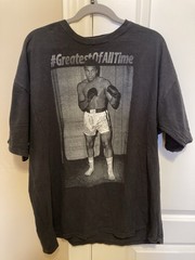 Muhammad Ali Greatest Of All Time Graphic T Shirt Black XXL 2XL Boxing