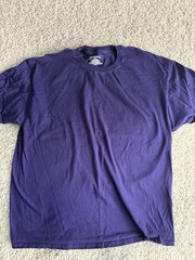 Champion shirt adult extra large 1XL purple short sleeve crewneck casual mens a2