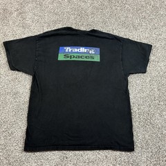 Vintage Discovery Channel TLC Trading Spaces T-Shirt Xl Promo Black Short Sleeve