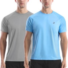 Men’s Short Sleeve Rash Guard UPF 50+ Sun Protection Quick Dry Lightweight Swim