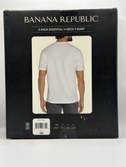 Banana Republic Men’s V-Neck TeeWhite T-Shirt 3 Pack Size XL
