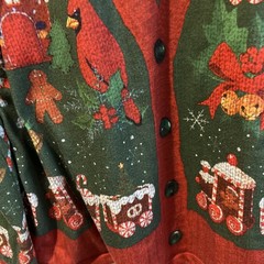 (#141) Holiday Illusion Men’s Tee Santa Tie Faux Real Photolistic Apparel Large