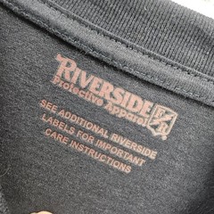 RIVERSIDE FR Work Shirt Tee XL Pocket Black Flame Resist Workwear