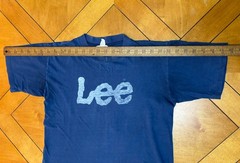 70’s Lee Jeans Logo T Shirt Navy Single Stitch Rare