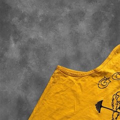 Vintage Gold’s Gym Stringer Tank Top – 90s Style Muscle Shirt Yellow Mens Sz XL
