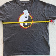 Forever 21 Flaming Yin Yang Graphic T-Shirt