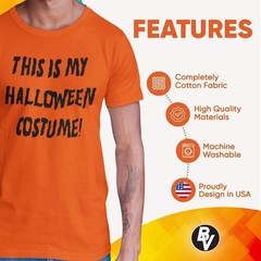 BROOKLYN VERTICAL Adult Halloween Printed T-Shirts Jack O’ Lantern Pumpkin Skele