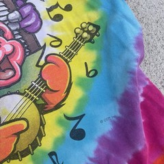 Liquid Blue Grateful Dead Big River Jamboree Tie-Dye T Shirt Size L