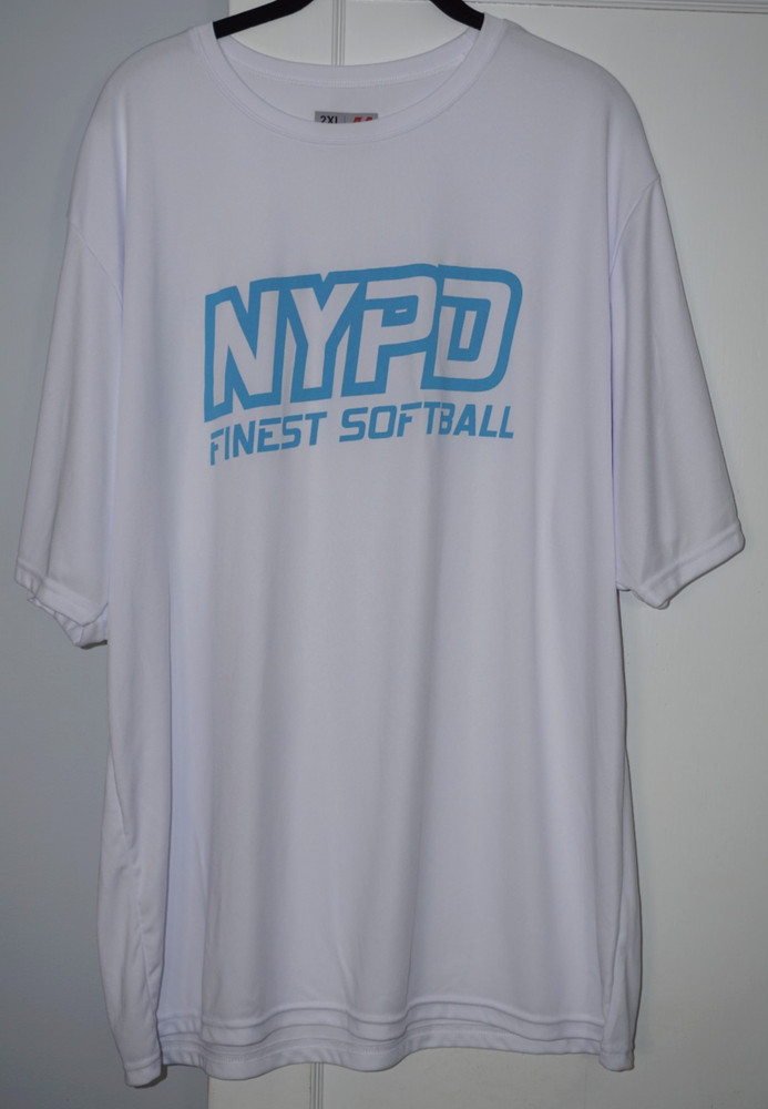 NYPD Finest Softball A4 Athletic T-Shirt Mens Size 2XL NY NYC Police Dept Sport