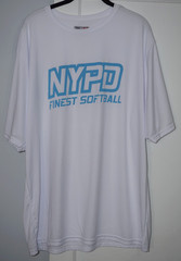 NYPD Finest Softball A4 Athletic T-Shirt Mens Size 2XL NY NYC Police Dept Sport