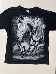 See Photos LOT of 8 Vintage Deadstock Double Sided Single Stitch L Animal Biker
