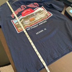 ANVIL Mens Wrigley Field T-Shirt Vintage Style Sportswear Americana Size Large